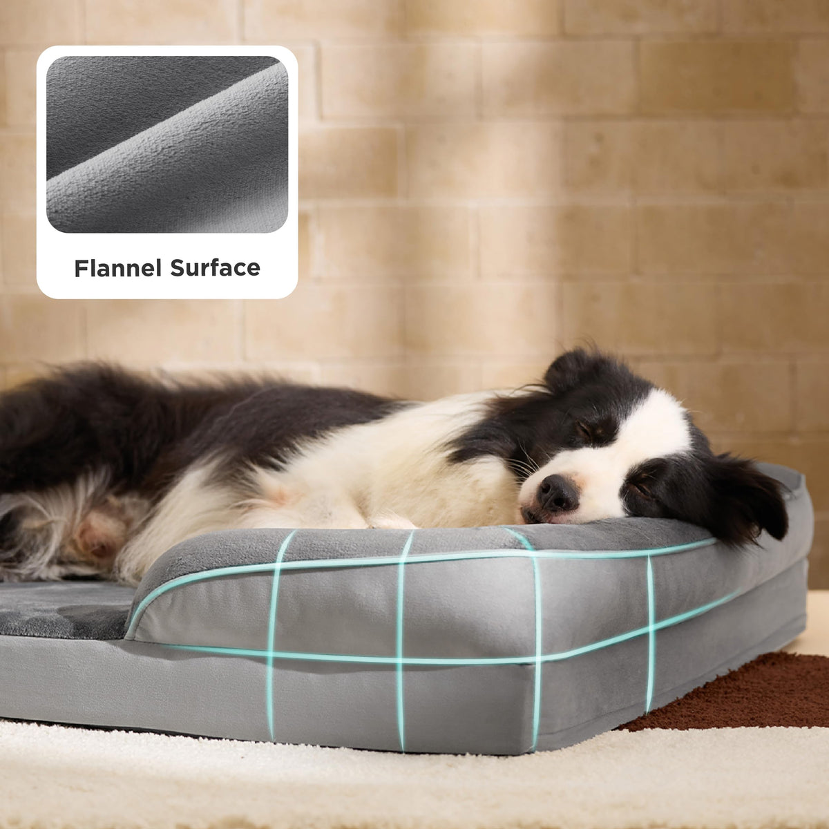 Bedsure Orthopedic XL Dog Bed Extra Large Washable Original Design (additional view 5)