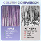 Voircoloria Foil Fringe Backdrop Curtains, 3.3x6.6ft