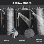 Veken Starlight 11.8" High Pressure Shower Head with Handheld, Easy Install (SHC5V417)