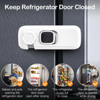 Fridge Locks for Kids with Strong Adhesive - White / 2 Pack view 1