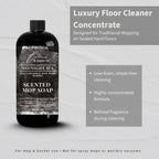Lapew Luxury Floor Cleaner Concentrate for Mopping Tile, Laminate, Vinyl & Hardwood | Streak-Free, Low-Foam | 36 oz