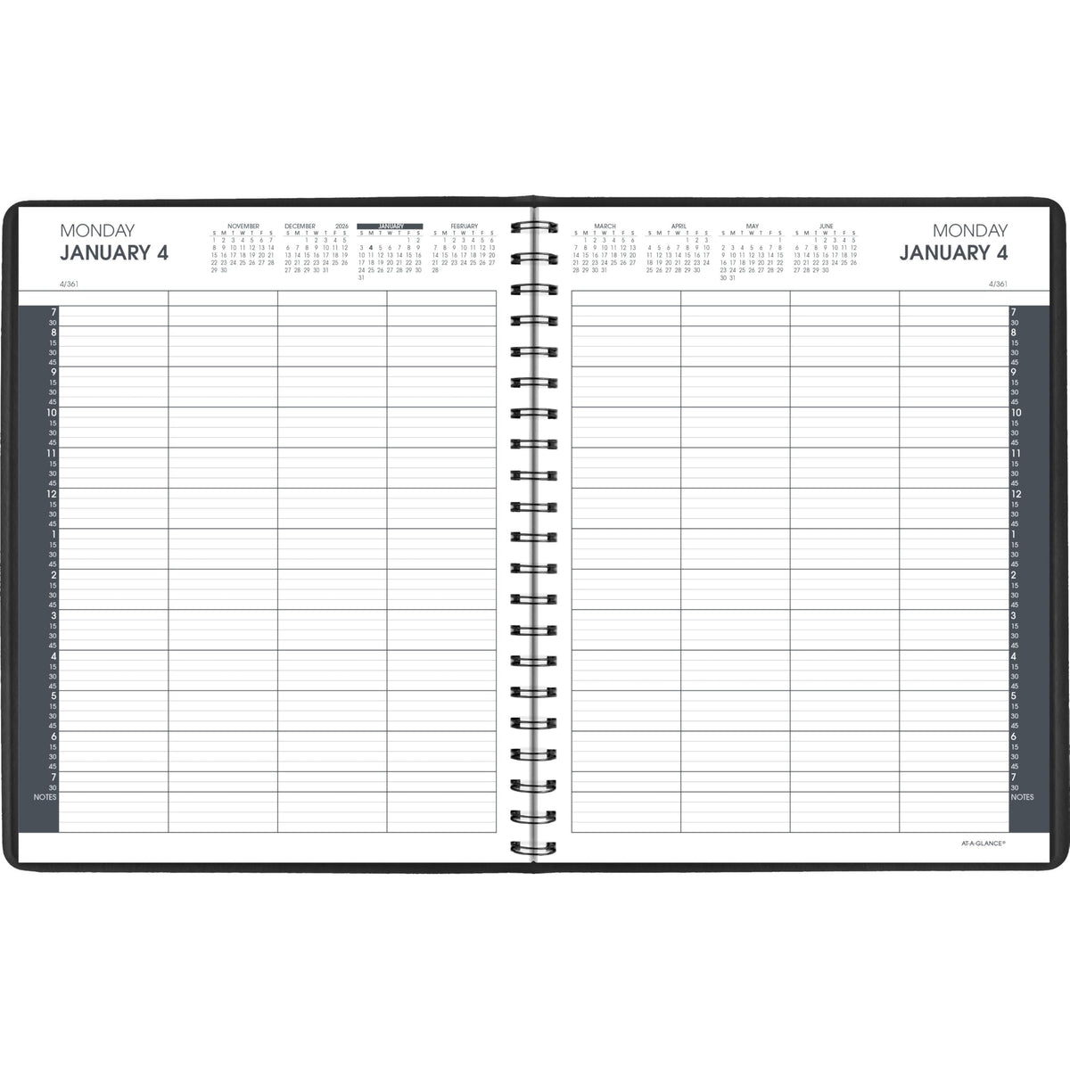 AT-A-GLANCE Appointment Book Planner, Daily Group Planner - Eight Person / 2027 view 7