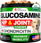 Vet Promise Glucosamine for Dogs - Hip and Joint Supplement for Dogs, Chondroitin & MSM (MN)