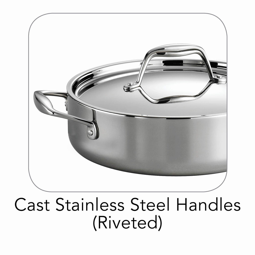 Tramontina Signature Tri-Ply Clad Stainless Steel 6-Quart Braiser Pan (80116/067DS)