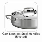 Tramontina Signature Tri-Ply Clad Stainless Steel 6-Quart Braiser Pan (80116/067DS)