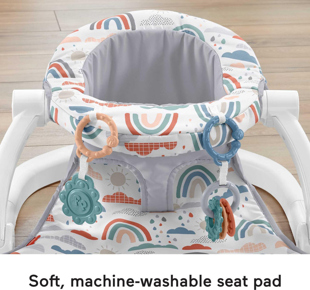 Fisher-PriceSit-Me-Up Floor Seat, Rainbow Showers (HBM78)
