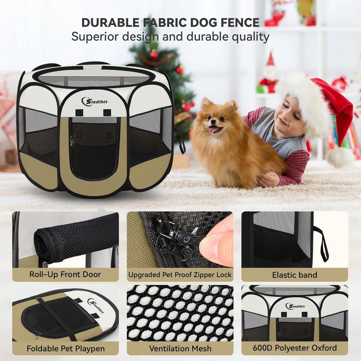 Siedihit Playpen Tent Crate Cage