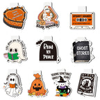 10Pcs Magnetic Bookmarks Book Mark Clips Page Markers for Reading - Halloween
