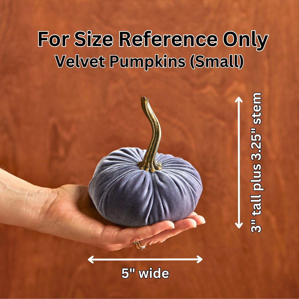 Your Heart's Content Small Velvet Pumpkin Set