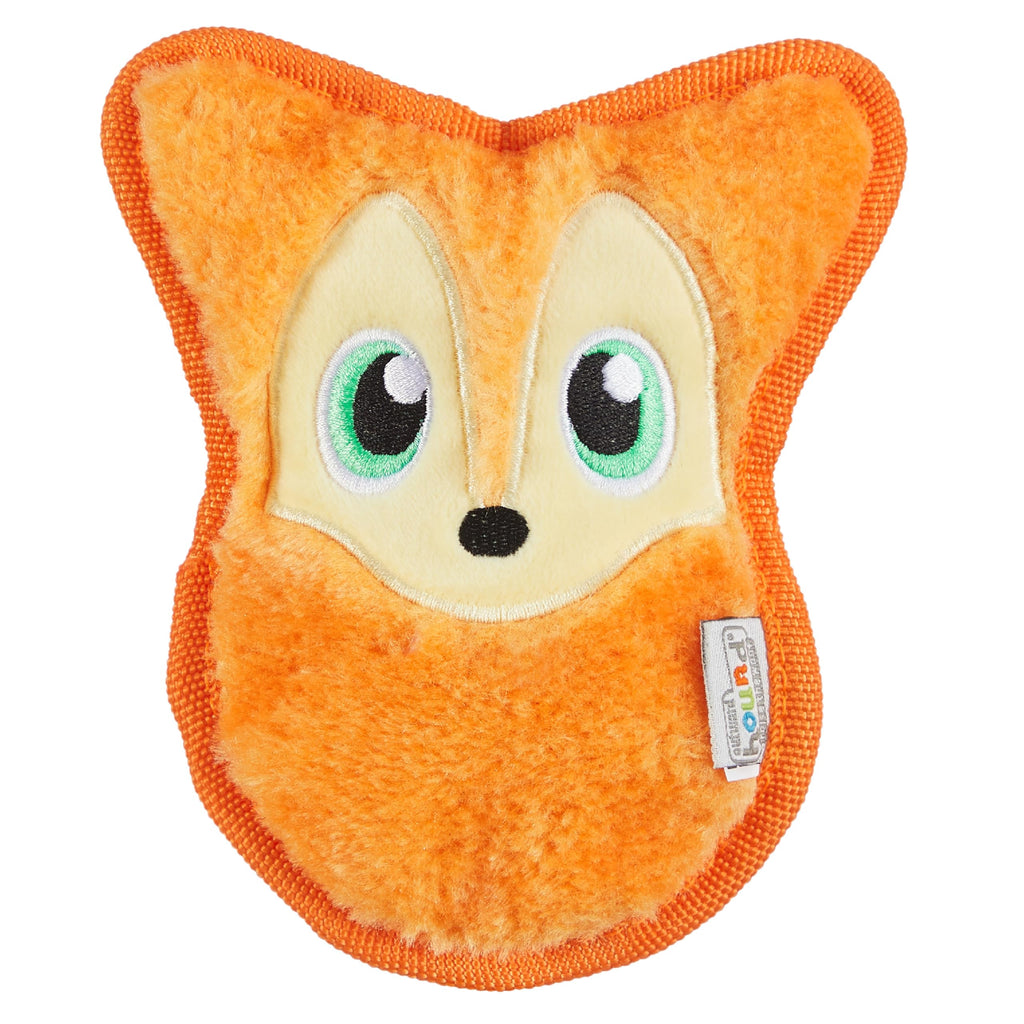 Outward Hound Durablez Minis Tough Chew Plush Squeaky Dog Toy, Fox, 6.3"