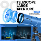 Dianfan Telescope for Kids & Adults, 90mm Aperture 550mm Astronomical Professional (additional view 2)