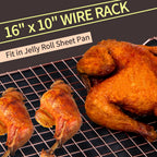 BRIOUT Cooling Rack for Baking - Rose Gold / 16"x10"-1PC view 2