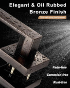 Probrico Passage Interior Door Handles, Heavy Duty Zinc Alloy Square Door Levers