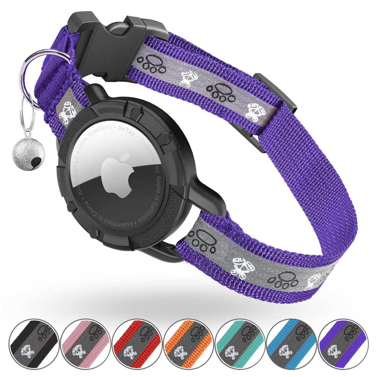 AirTag Cat Collar, Reflective Cat