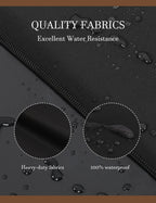 iBirdie Outdoor TV Cover 70 to 75 inch Waterproof and Weatherproof, – Black (iBirdie-TV-Cover-Zipper-Black-70-75)