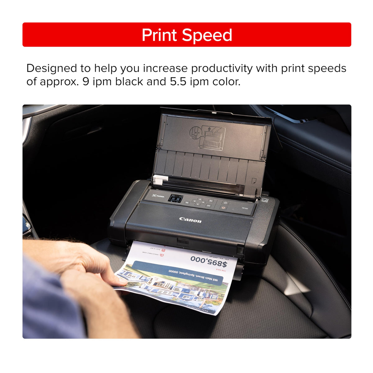 Canon PIXMA TR160 Color Wireless Portable Printer (7069C002)