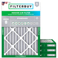 Filterbuy Air Filter MERV 8 Dust & Allergy Defense (4-Pack)
