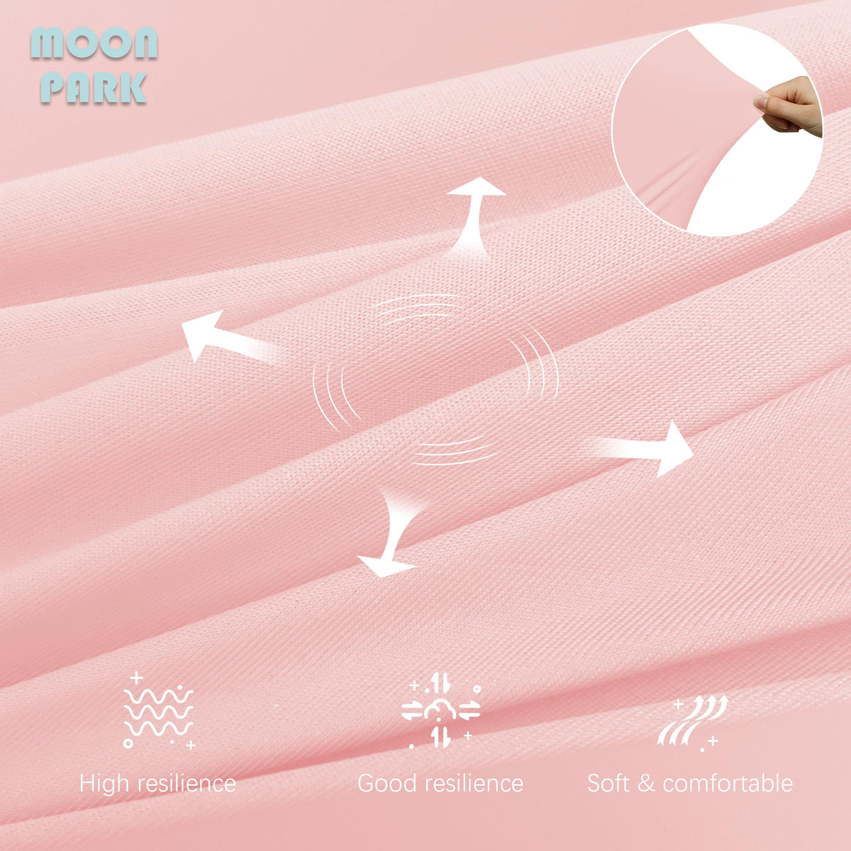 MOON PARK Pregnancy Pillows for Sleeping - U Shaped Full Body Maternity Pillow with (additional view 4)