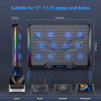 Trullypine Laptop Cooling Pad - 12Fan-Gear view 7