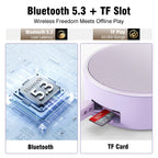 INSMY C12 IP67 Waterproof Shower Bluetooth Speakers,Portable Small Speaker - Purple view 2