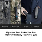 OLIGHT ArkPro EDC Flat Flashlight Rechargeable, Pocket Light, Black CW