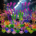Ameliade Artificial Aquarium Plastic Plants Fish Tank Decorations, 25PCS (additional view 6)