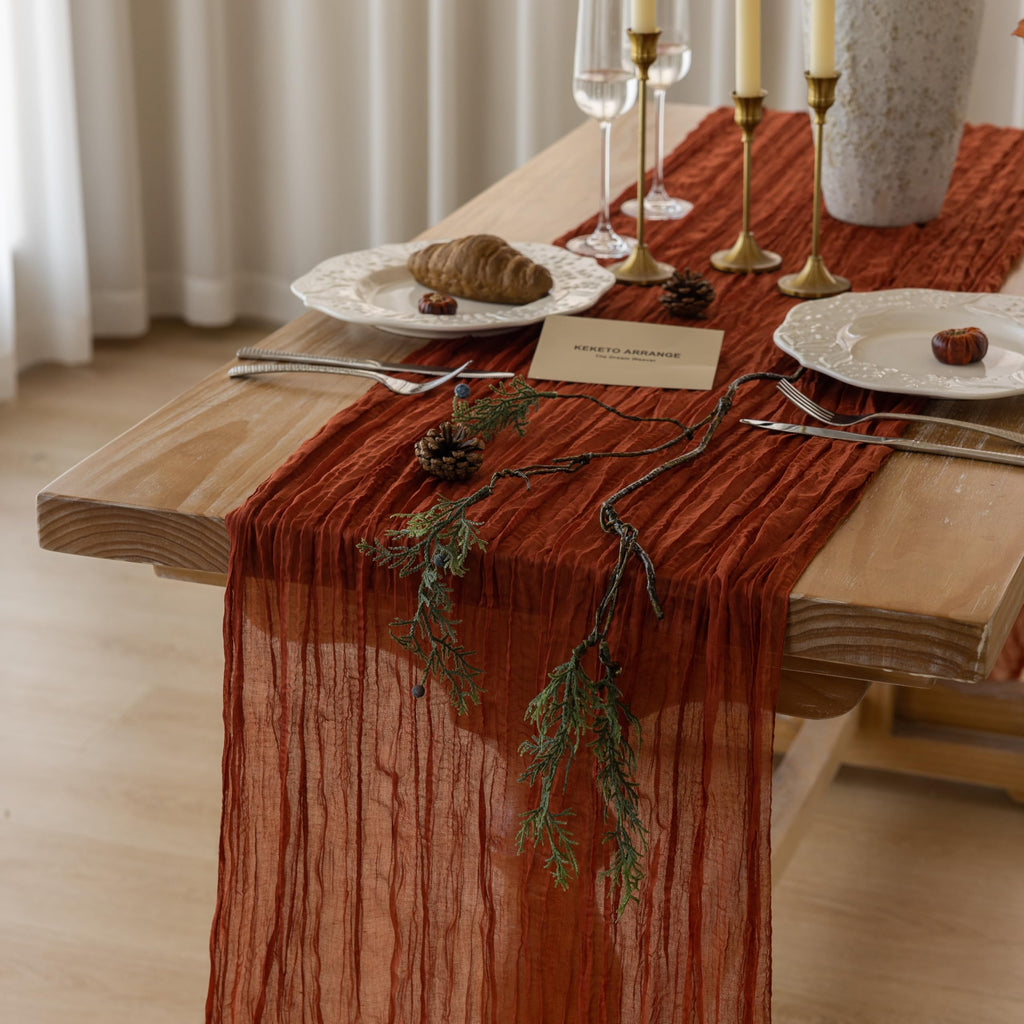 Cheesecloth Table Runner