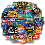 Motivational Stickers,Vinyl Water Bottles Laptop Sticker for Teens Adults