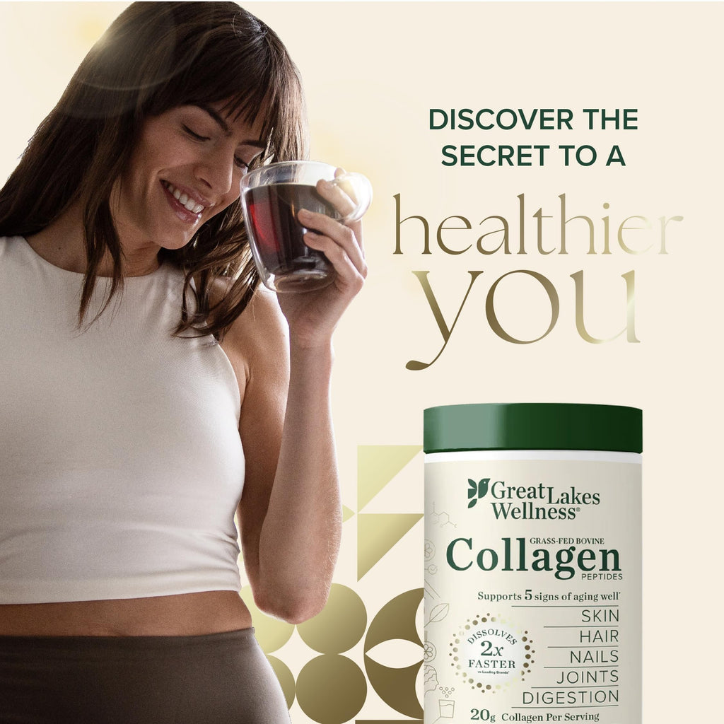 Great Lakes Wellness Collagen Peptides Powder, Unflavored