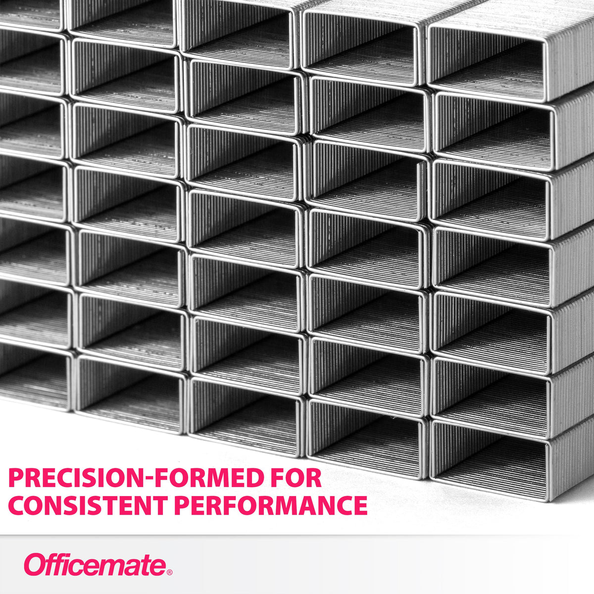 Officemate Standard Staples - Chisel Point Tips, 5 Boxes of 5,000 Staples, 1/4-Inch Leg Length, Universal