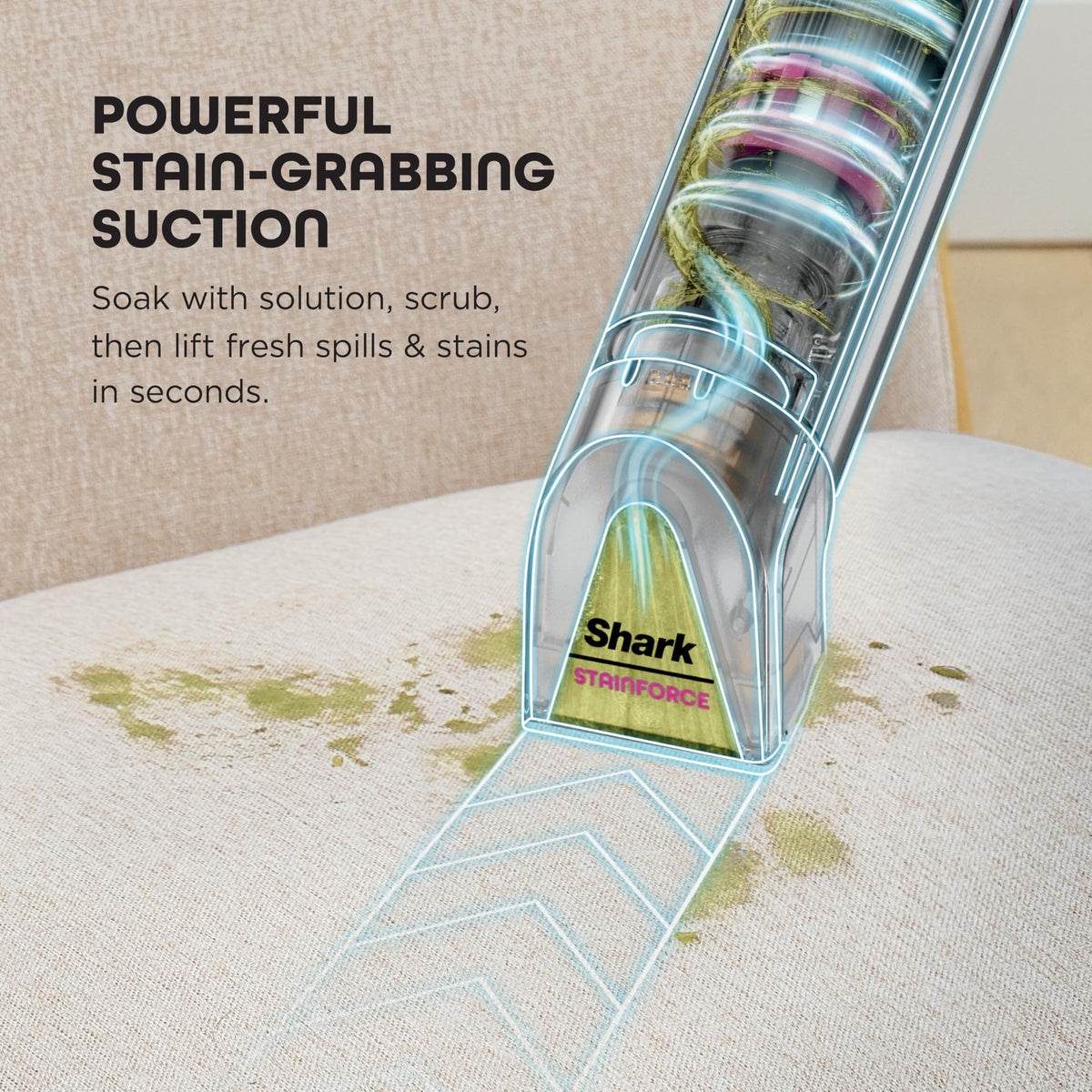 Shark StainForce Cordless Stain, Odor & Urine Remover, 1 Tool, HX095BRN (additional view 6)
