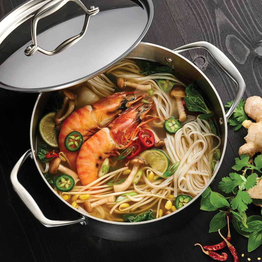 Tramontina Signature Tri-Ply Clad Stainless Steel 5-Quart Dutch Oven Pot (80116/025DS)