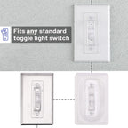 Bates Choice Bates- Light Switch Guard Cover, 6 Pack, Clear, Toggle Switch Cover, Light Switch Blocker (LSG6)