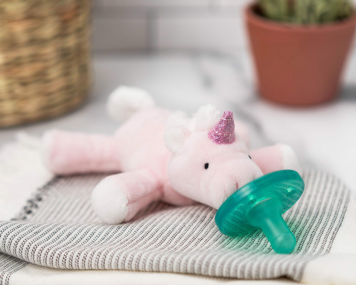 WubbaNub Infant Pacifier - Star the Pink Unicorn (W32716)