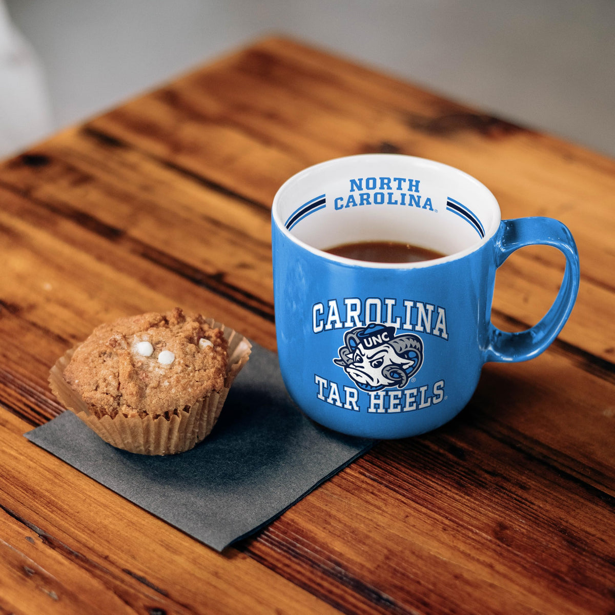 Logo Brands NCAA 15 oz Stripe Coffee Mug - North Carolina Tar Heels view 5