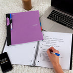 Five Star Advance Spiral Notebook + Study App - Amethyst Purple view 6