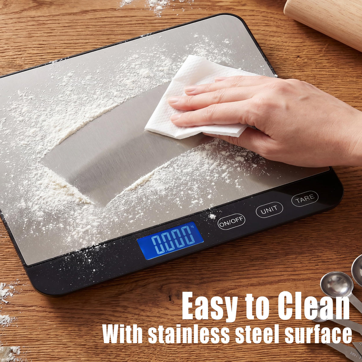 Ionsno Food Scale 44lb/20kg - #02 Silver / Large view 4