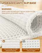 Smiry Waffle Bath Mat