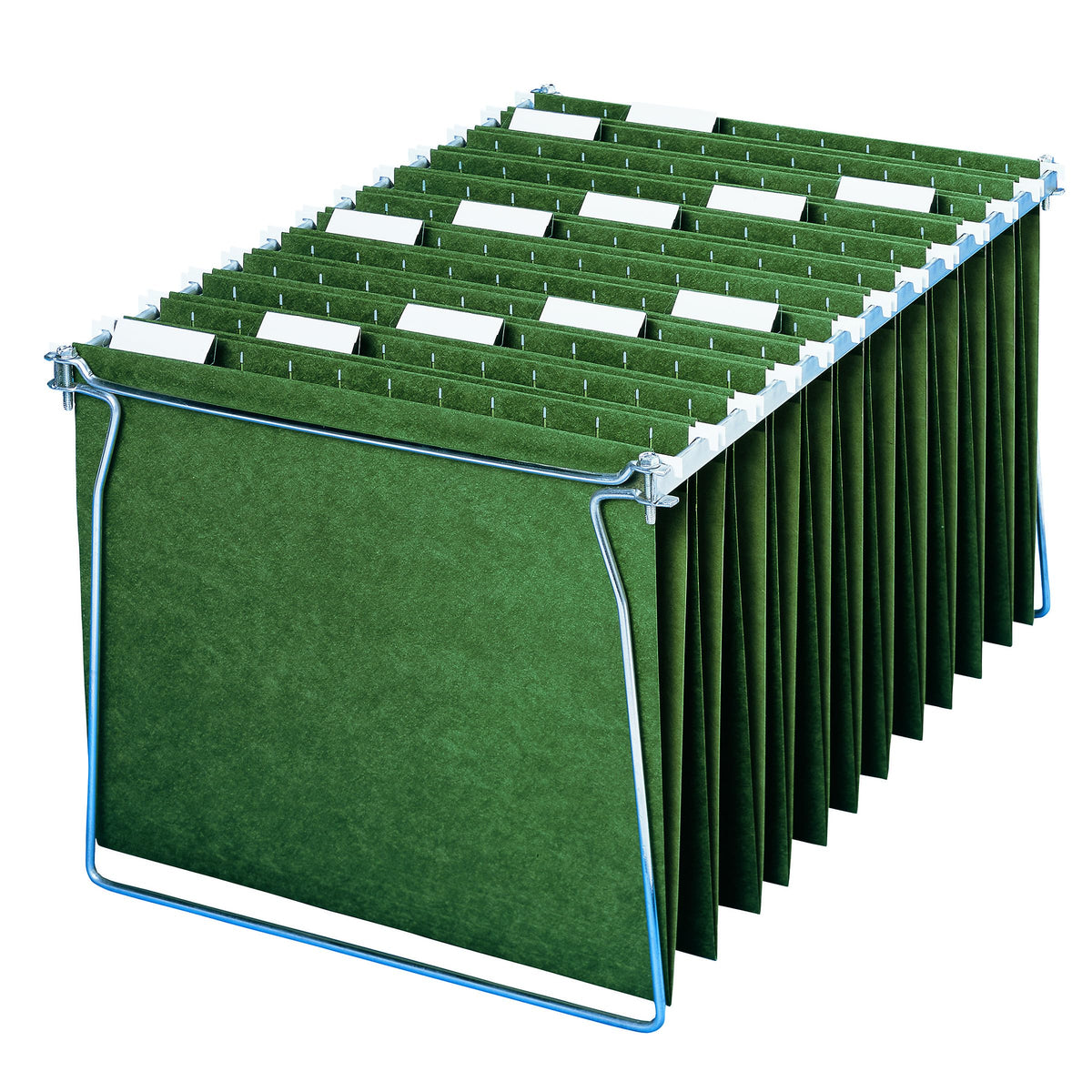 Smead Hanging File Folder, 1/5-Cut Adjustable Tab, Letter Size, Standard Green, Hanging (additional view 6)