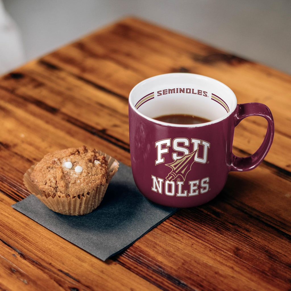 Logo Brands NCAA 15 oz Stripe Coffee Mug - Florida State Seminoles view 5