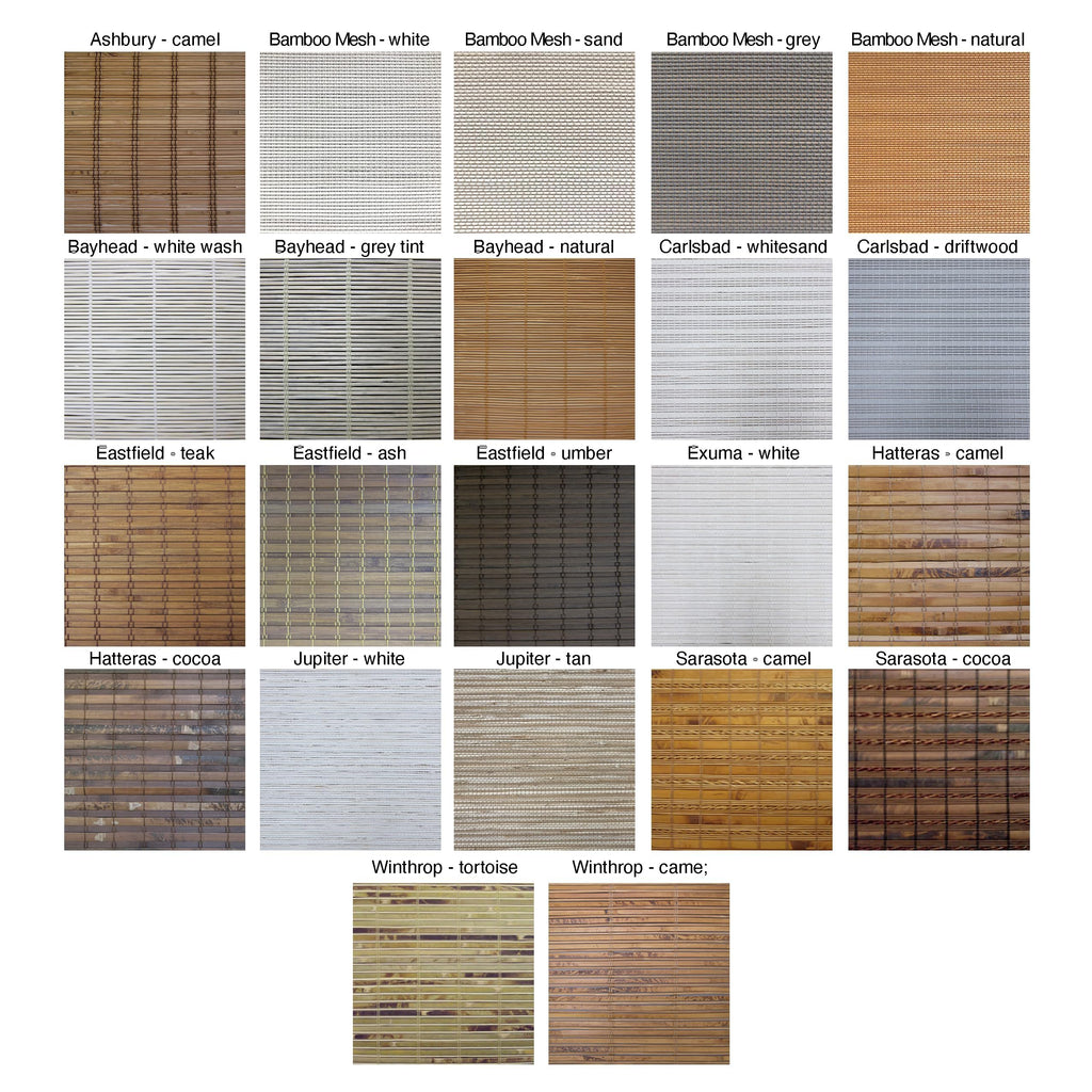 Cordless Woven Wood Roman Shades