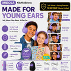 Kids Bluetooth Headphones Wireless - Light Purple view 1