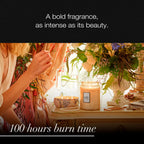 Voluspa Large Scented Candle Jar 18 Oz, 100 Hr Burn - 8 - Jasmine Midnight Blooms view 4