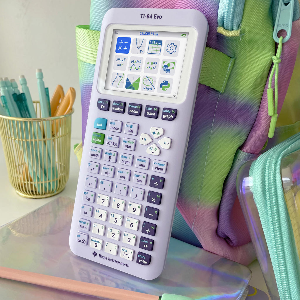 TI-84 Evo Graphing Calculator Texas Instruments, Lavender (84EVO/FC/1L1/A5)