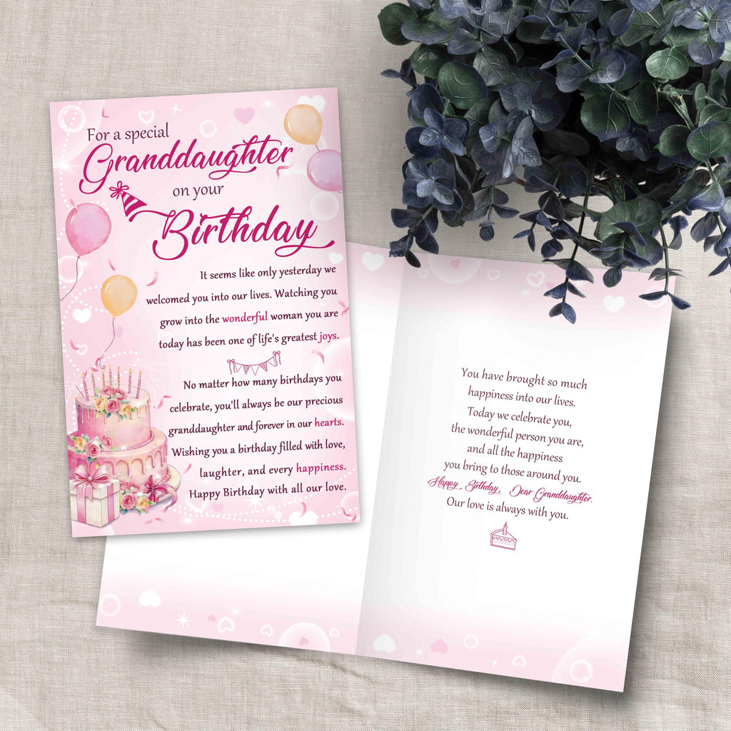 Nicavvi Birthday Card 99-102+151-156 - Special Granddaughter view 3