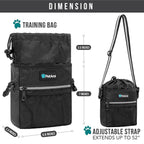 PetAmi Hands Free Dog Treat Pouch for Training and Walking - Black view 4