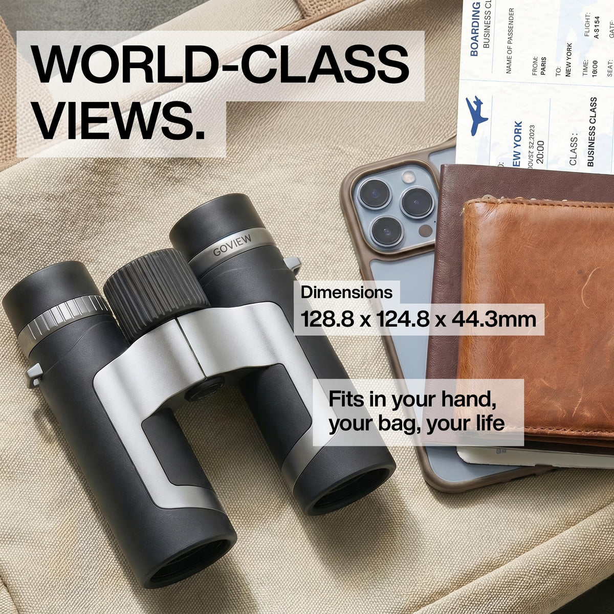 ZOOMR 10x34 Binoculars for Adults, BAK4 Prism
