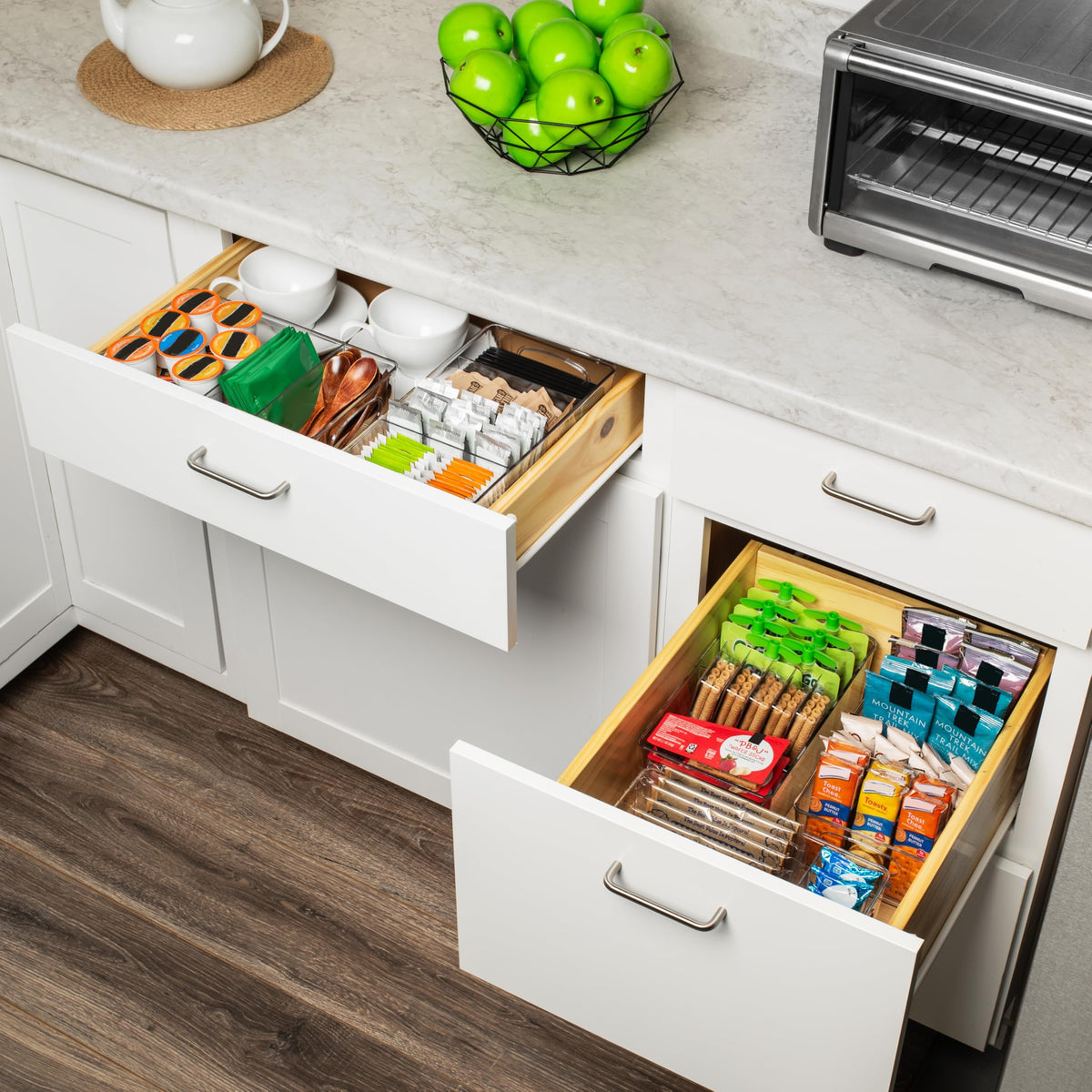 ClearSpace Pantry Organizers and Storage and Cabinet Organizer, – 4 Pack