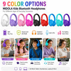 Kids Bluetooth Headphones Wireless - Light Purple view 4