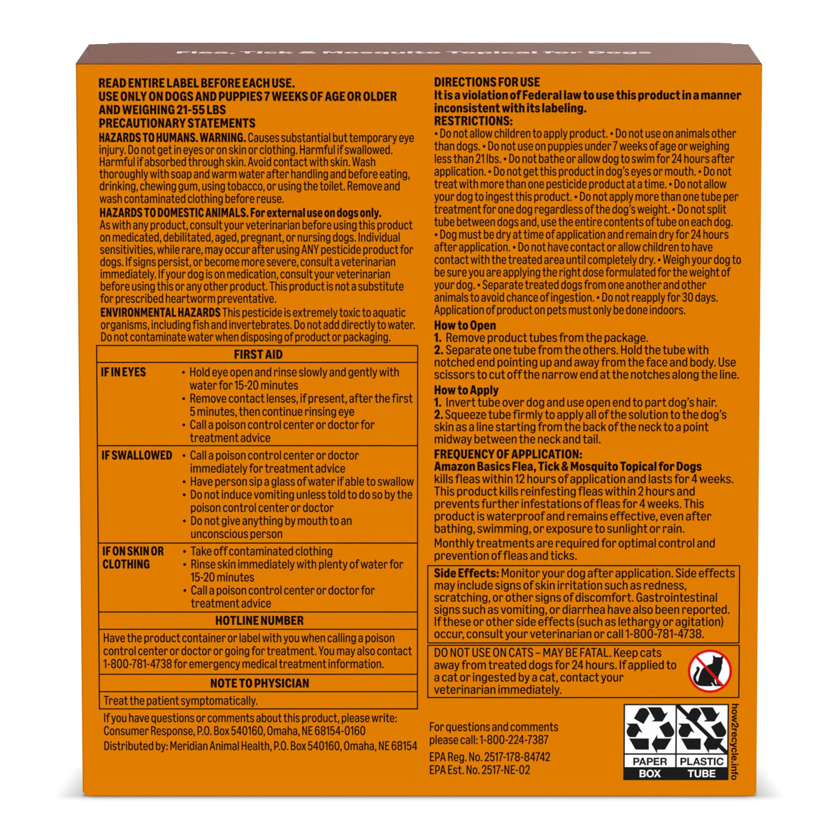Amazon Basics Preventative Flea, Tick & Mosquito Topical Treatment for Large Dogs (21-55 (additional view 8)